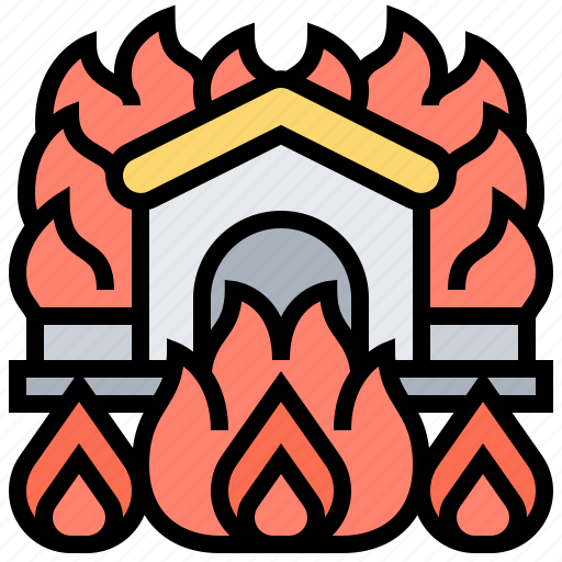 Building, burning, conflagration, evacuation, fire icon - Download on Iconfinder