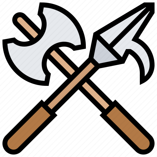 Axe, battle, halberd, spear, weapon icon - Download on Iconfinder