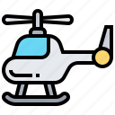 aircraft, chopper, helicopter, propeller, transportation