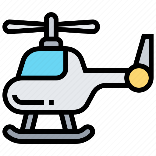 Aircraft, chopper, helicopter, propeller, transportation icon - Download on Iconfinder