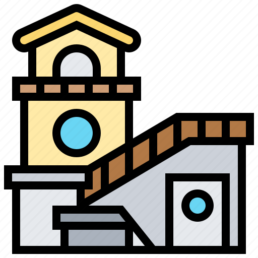 Beach, building, lifeguard, station, tower icon - Download on Iconfinder