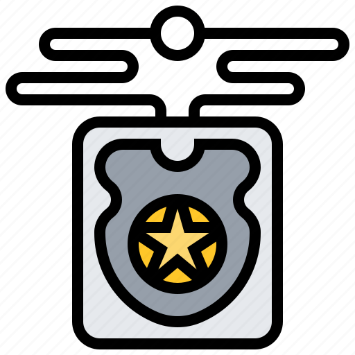 Authority, badge, identification, officer, police icon - Download on Iconfinder