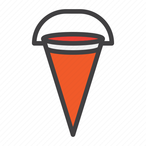 Fire, bucket, cone, water icon - Download on Iconfinder