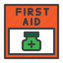 first, aid, medicine, box