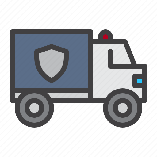 Police, truck, safety, shield icon - Download on Iconfinder