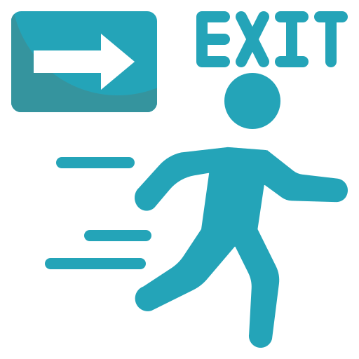 Emergency, exit, way, caution icon - Download on Iconfinder