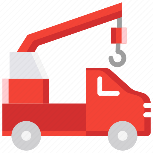 Crane truck, emergency, fire engine, fire truck, safety icon - Download on Iconfinder