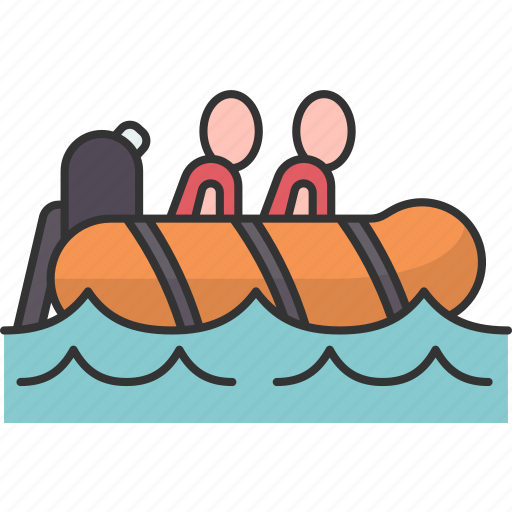 Coastguard, boat, raft, marine, rescuer icon - Download on Iconfinder
