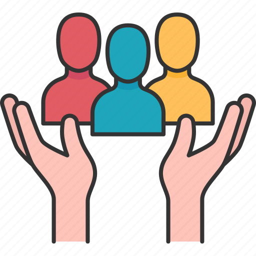 Community, social, service, people, hands icon - Download on Iconfinder