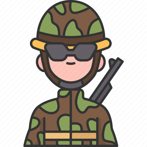 Military, soldier, swat, rifle, fight icon - Download on Iconfinder