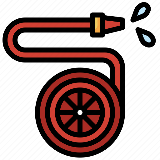 Fire, hose, water, security icon - Download on Iconfinder