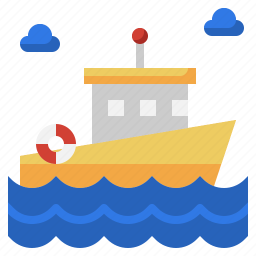 Lifeboat, boat, ship, dinghy, transportation icon - Download on Iconfinder