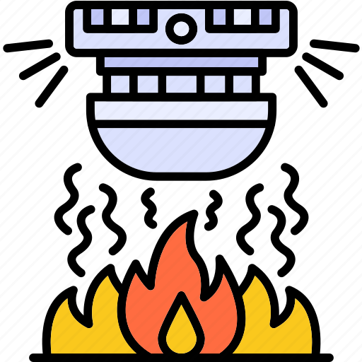 Fire, alarm, detector, self, contained, sensor, smoke icon - Download on Iconfinder