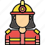 firefighter, fireman, job, rescue, work, emergency, danger 