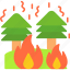 fire, burning, conflagration, disaster, forest, tree 