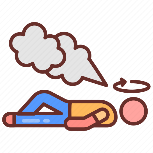 Carbon, monoxide, poisoning, dizziness, nausea icon - Download on Iconfinder