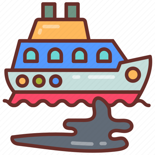 Oil, spill, leakage, tank, ship icon - Download on Iconfinder