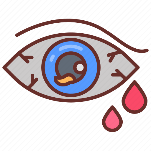 Eye, injury, acute, hyphema, bruises, punctures, scratches icon - Download on Iconfinder