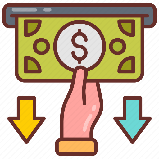 Withdrawal, cash, emergency, withdrawing, money, atm icon - Download on Iconfinder