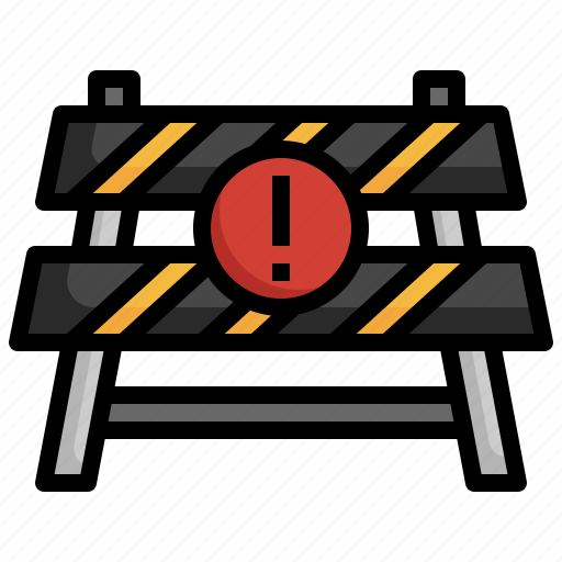 Barrier, road, block, traffic, warning, sign icon - Download on Iconfinder