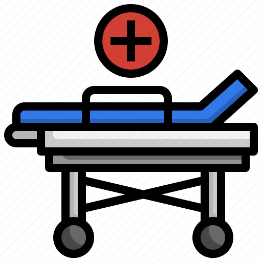 Stretcher, ambulance, patient, hospital, bed, health icon - Download on Iconfinder