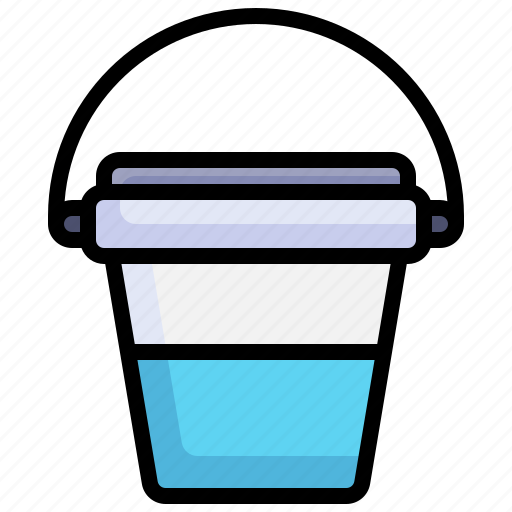 Water, bucket, construction, tools, housekeeping, miscellaneous icon - Download on Iconfinder