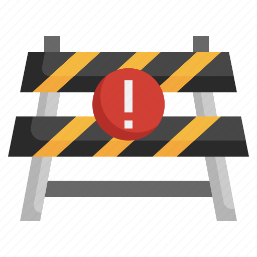 Barrier, road, block, traffic, warning, sign icon - Download on Iconfinder
