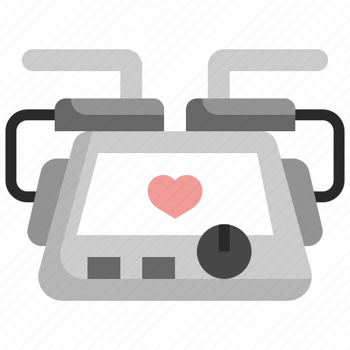 Defibrillator, medical, equipment, electric, current, healthcare icon - Download on Iconfinder