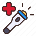flashlight, emergency, medical, health, hospital