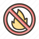 no fire, prohibition, forbidden, fire, flame
