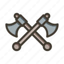 axe, tool, weapon, equipment, wood
