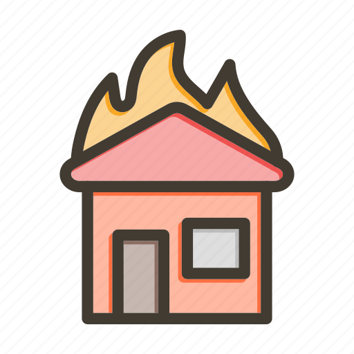 Burning house, house fire, fire, fire emergency, house icon - Download on Iconfinder