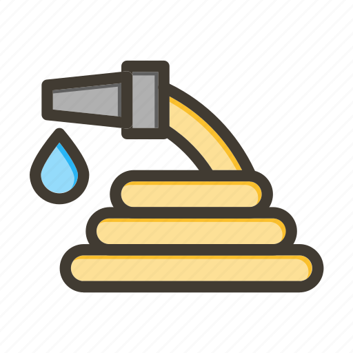 Water hose, hose, water, pipe, gardening icon - Download on Iconfinder