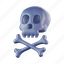 skull, death, skeleton, halloween, toxic, crossbones 