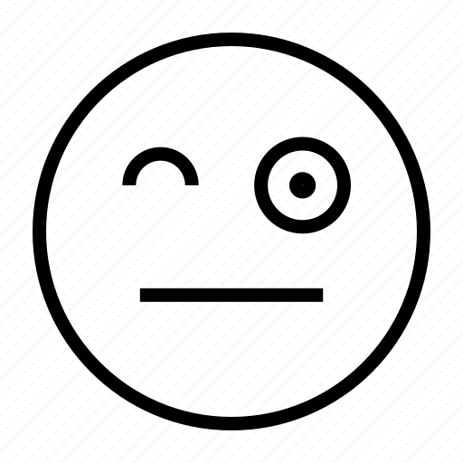 Emoji, blink, emoticon, smiley, emotion icon - Download on Iconfinder