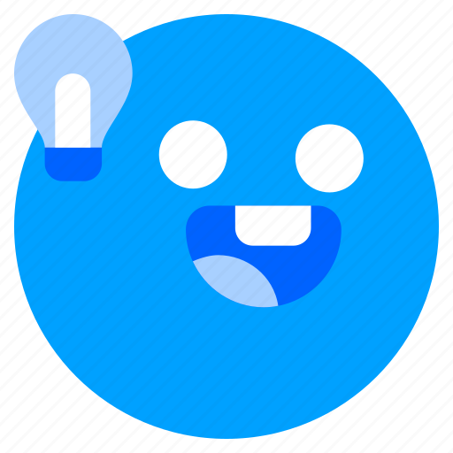 Bulb, emoticon, creative, light, idea icon - Download on Iconfinder