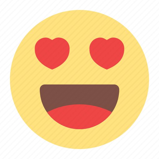 Love, emoji, emoticons, smileys, feelings, in love icon - Download on Iconfinder