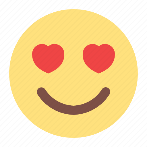 Love, emoji, emoticons, smileys, feelings, in love icon - Download on Iconfinder