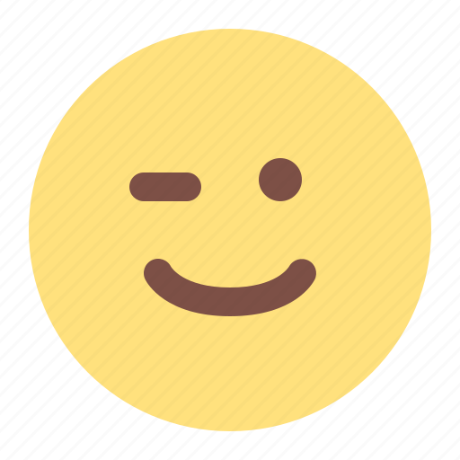Wink, emoji, emoticons, smileys, feelings icon - Download on Iconfinder