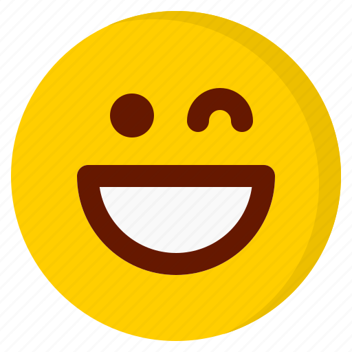Blink, emoji, emoticon, avatar, emotion icon - Download on Iconfinder
