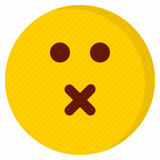 Silent, emoji, emoticon, avatar, emotion icon - Download on Iconfinder