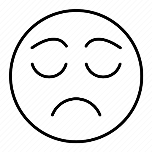 Sad, down, dull, unhappy, emoji, emoticon icon - Download on Iconfinder