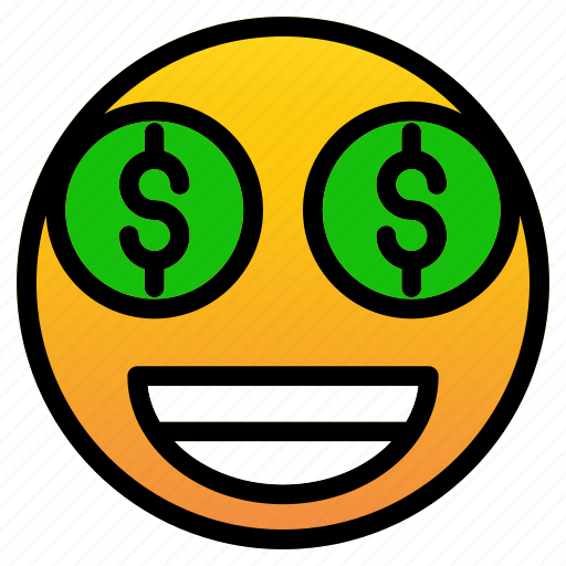 Dollar eye, money seeker, dollar, face, smiley icon - Download on Iconfinder