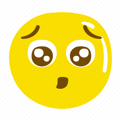 Emoticon, emoji, impressed, sad icon - Download on Iconfinder