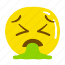 emoji, expression, character, vomit