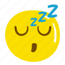 emoji, sleep, emoticon, night