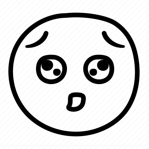 Emoji, impressed, expression, fear icon - Download on Iconfinder