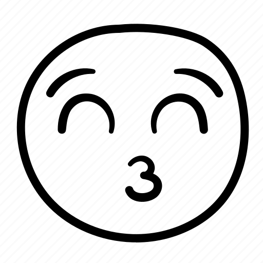 Emoji, kiss, happy, expression icon - Download on Iconfinder