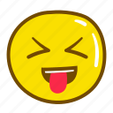 emoji, mocking, happy, expression