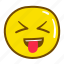 emoji, mocking, happy, expression 